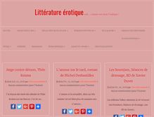 Tablet Screenshot of litterature-erotique.chocolatcannelle.fr